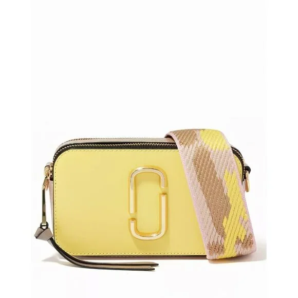 Marc Jacobs Snapshot Camera Bag in Saffiano Leather Yellow OS